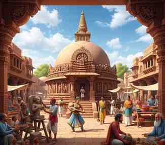 Shunga Dynasty and Cultural Revival: Map of Major Sites and Artistic Centers